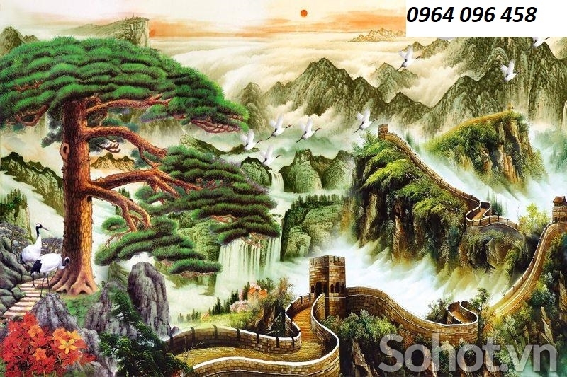 Tranh gạch 3d vạn lý trường thành - KNCV6