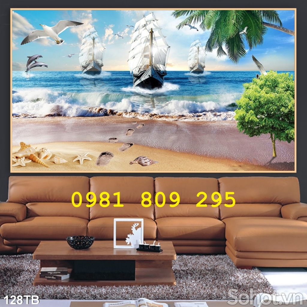 Gạch trang trí thuyền buồm