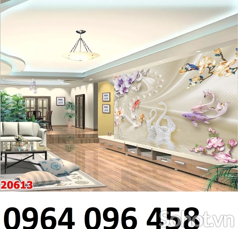 gạch 3d tranh hoa ngọc - 53KD