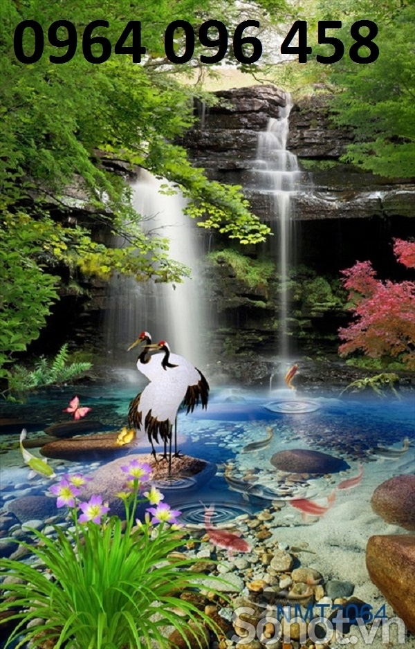 Tranh gạch 3d dán tường khổ đứng - CX423