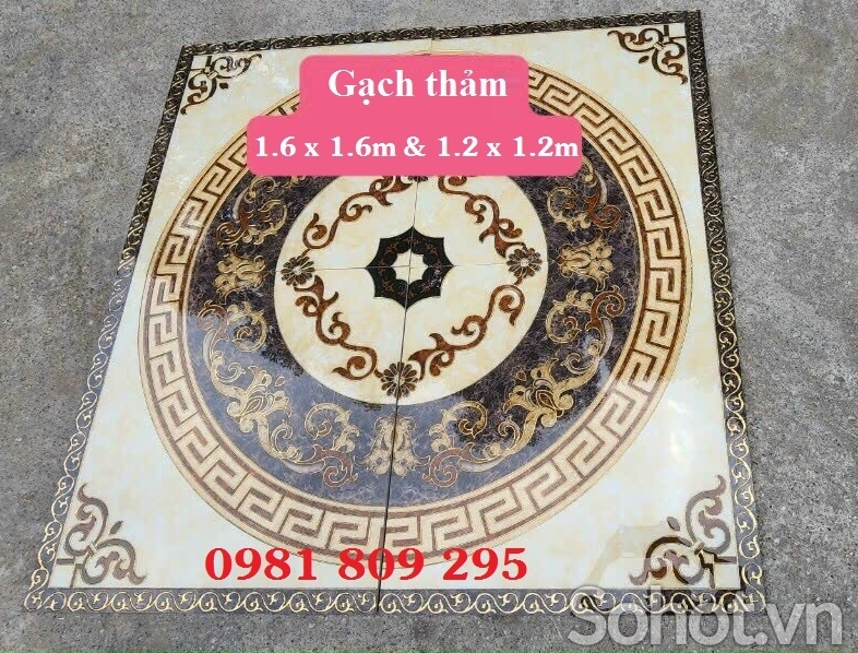 Thảm phòng khách gạch nền nhà HP88988