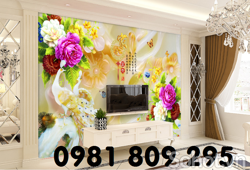 Tranh cá chép - gạch tranh 3d