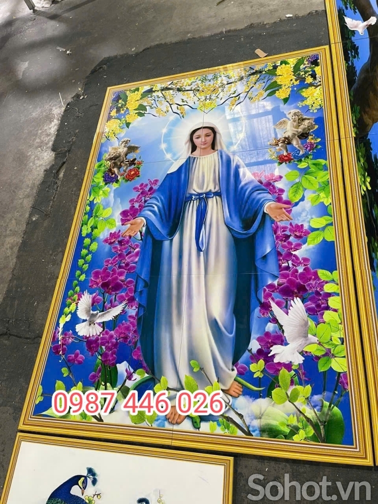 Gạch tranh công giáo, tranh gạch men, gạch ốp tường
