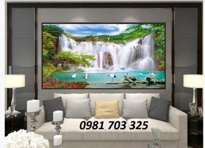 Gạch tranh 3D phong cảnh ốp tường