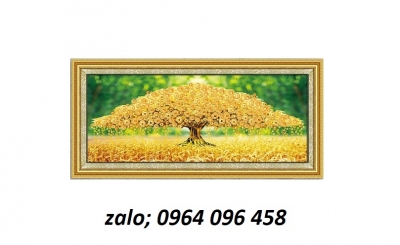 Tranh gạch 3d cây mai vàng - DVCB84