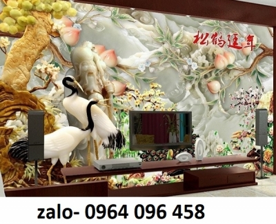 Tranh gạch men 3d ốp tường phòng khách đẹp - CXV55