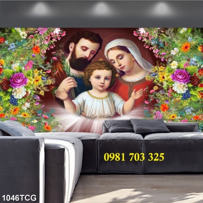 Gạch tranh 3d công giáo trang trí