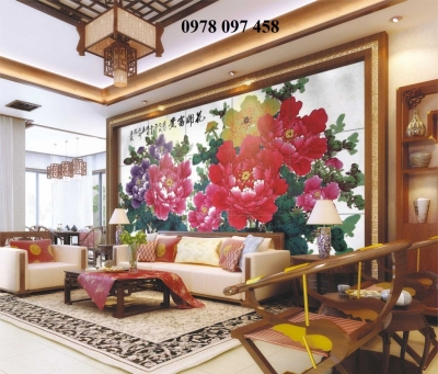 Tranh gạch 3D - tranh phòng khách