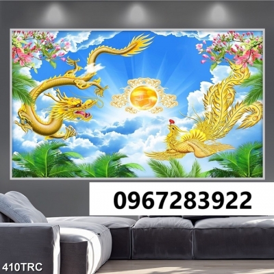 Tranh gạch đẹp rồng phượng cao cấp