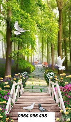 Tranh gạch 3d dán tường cầu thang - HSX22