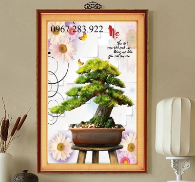 Tranh gạch trang trí- Tranh cây cảnh