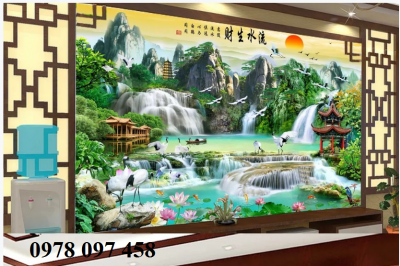 Tranh phong cảnh - tranh gạch 3D
