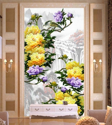 Tranh 3d - tranh gạch 3d khổ dọc - 654DP
