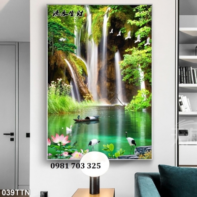 Tranh gạch 3D khổ đứng đẹp