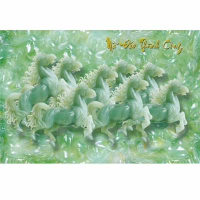Tranh gạch 3d ốp tường mã đáo thành công - SCXV54