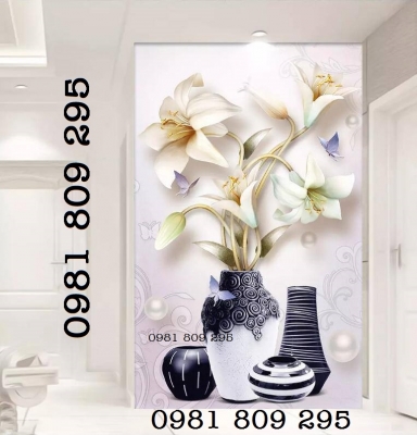 Gạch tranh hoa ngọc 3d