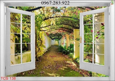 Tranh gạch phong cảnh- Tranh cửa sổ