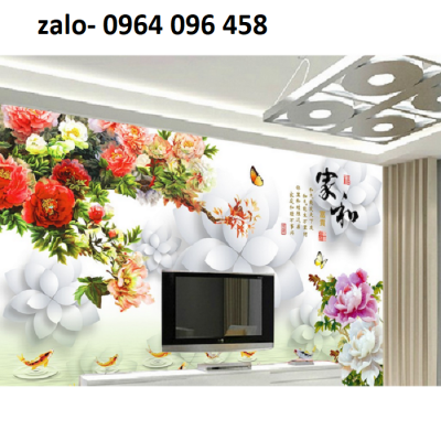 Tranh gạch 3d hoa sứ ngọc - XVC777