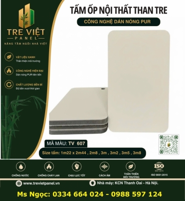 Tấm than tre ốp tường