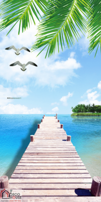 Tranh gạch 3d phong cảnh biển - XDBBV2