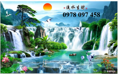 Tranh phong cảnh - tranh gạch 3D