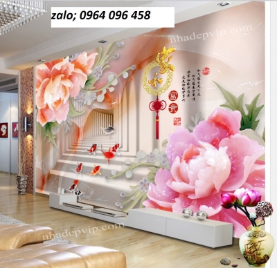 tranh phong thủy 3d - tranh gạch 3d phong thủy - XMVC4