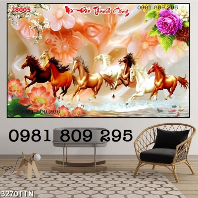 Tranh gạch men trang trí phòng khách