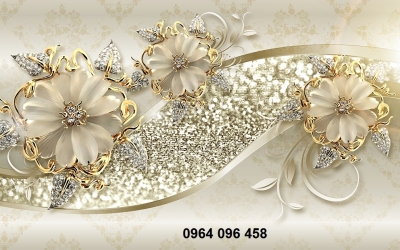 Tranh gạch trang trí phòng khách 3d - 7GVC