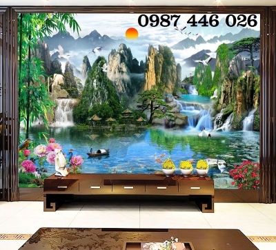 Tranh gạch thác nước HP5788