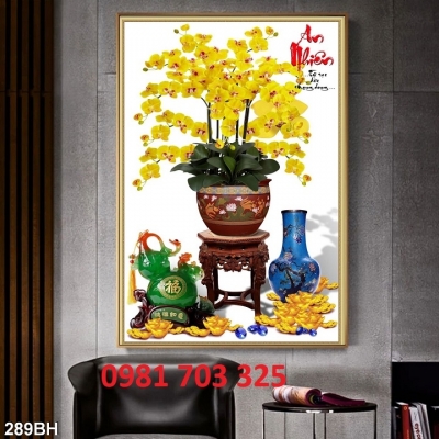 Gạch tranh bình hoa 3D trang trí đẹp