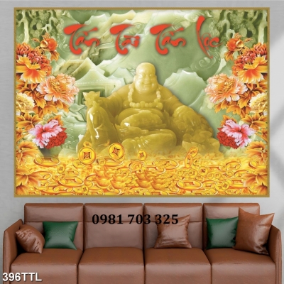 Tranh gạch 3d tài lộc trang trí