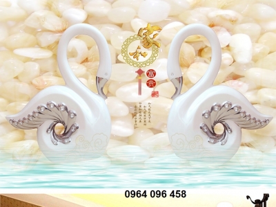 Tranh gạch ốp tường 3d chim công - 522SP
