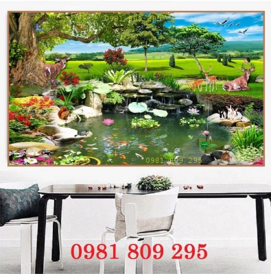 Tranh gạch 3d phong cảnh