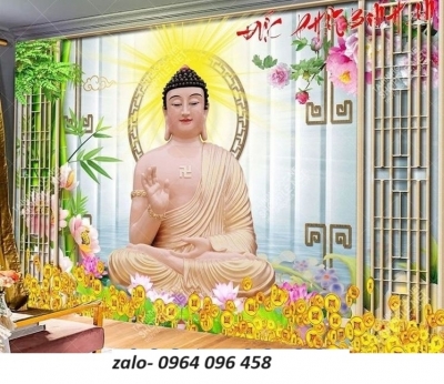 Tranh gạch 3d hình phật ốp tường - SDX42