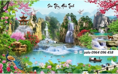 tranh phong cảnh 3d - gạch tranh 3d phong cảnh - TEW3