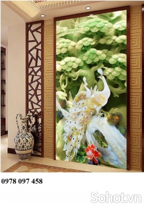 Tranh gạch chim cong