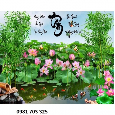 gạch tranh 3D trang trí phòng