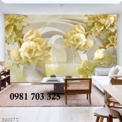 Tranh gạch men sứ ngọc 3D ốp tường