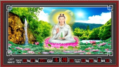 Tranh gạch 3d phật phòng thờ - XBCC74
