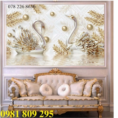 Tranh 3d hoa trang trí , gạch 3d , tranh gạch HN93939