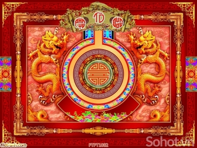 Phòng thờ trang nghiêm - gạch tranh 3D