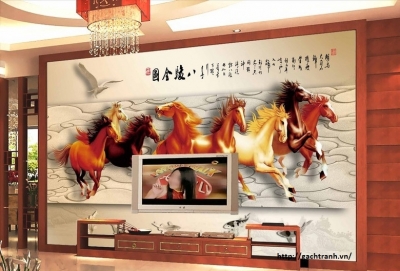 tranh gạch phong thủy 3d - 399KH