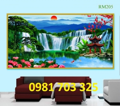 gạch 3D phong cảnh- tranh gạch 3D