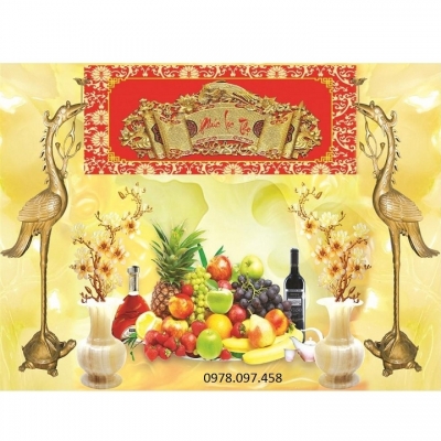 Tranh gạch phòng thờ