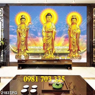 Tranh gạch 3D hình Phật trang trí