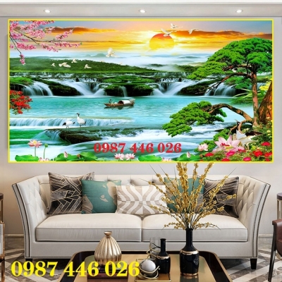 Gạch 3d tranh gach phong cảnh HP03833