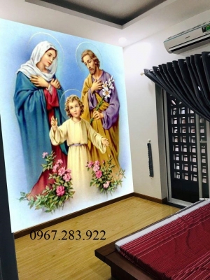 Gạch tranh- Tranh phòng thờ Công Giáo