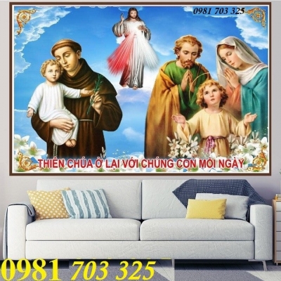 Tranh gạch men ốp tường, tranh công giáo