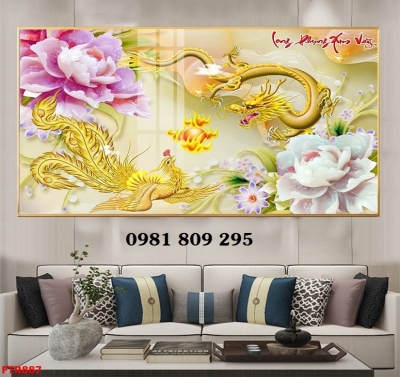 Gạch 3d rồng , tranh gạch 3d ốp tường