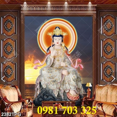 Gạch tranh Phật pháp ốp tường